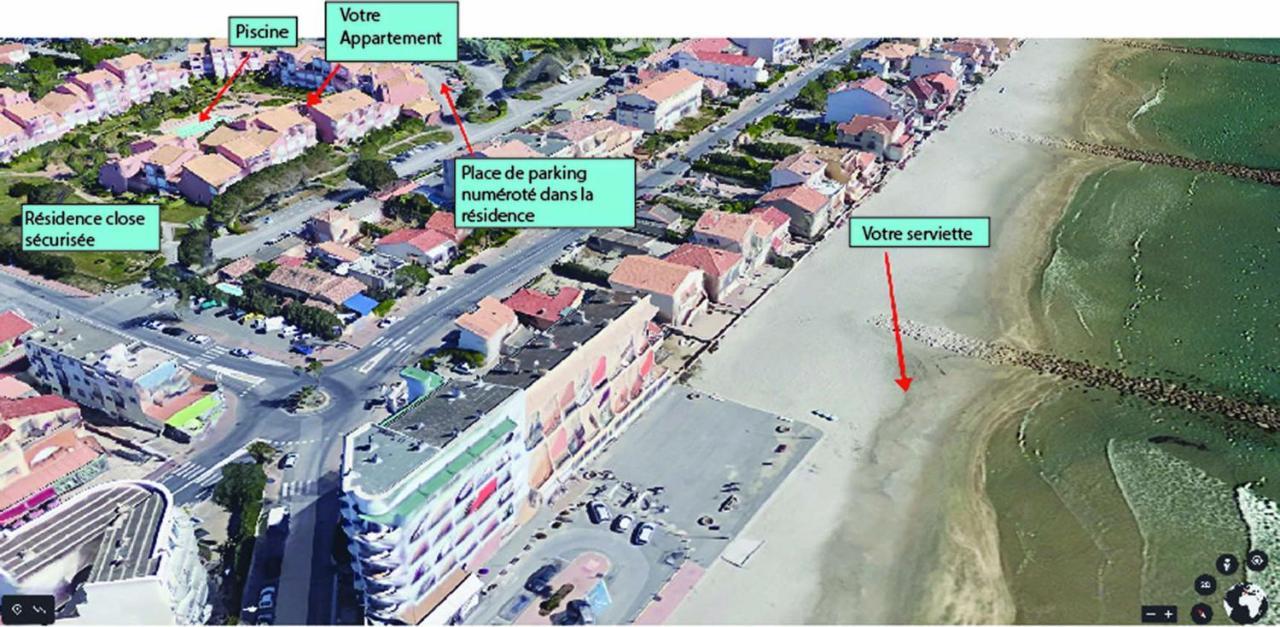 Appt T2 En Duplex, Piscine, Parking Privé à 200 M De La Plage! *